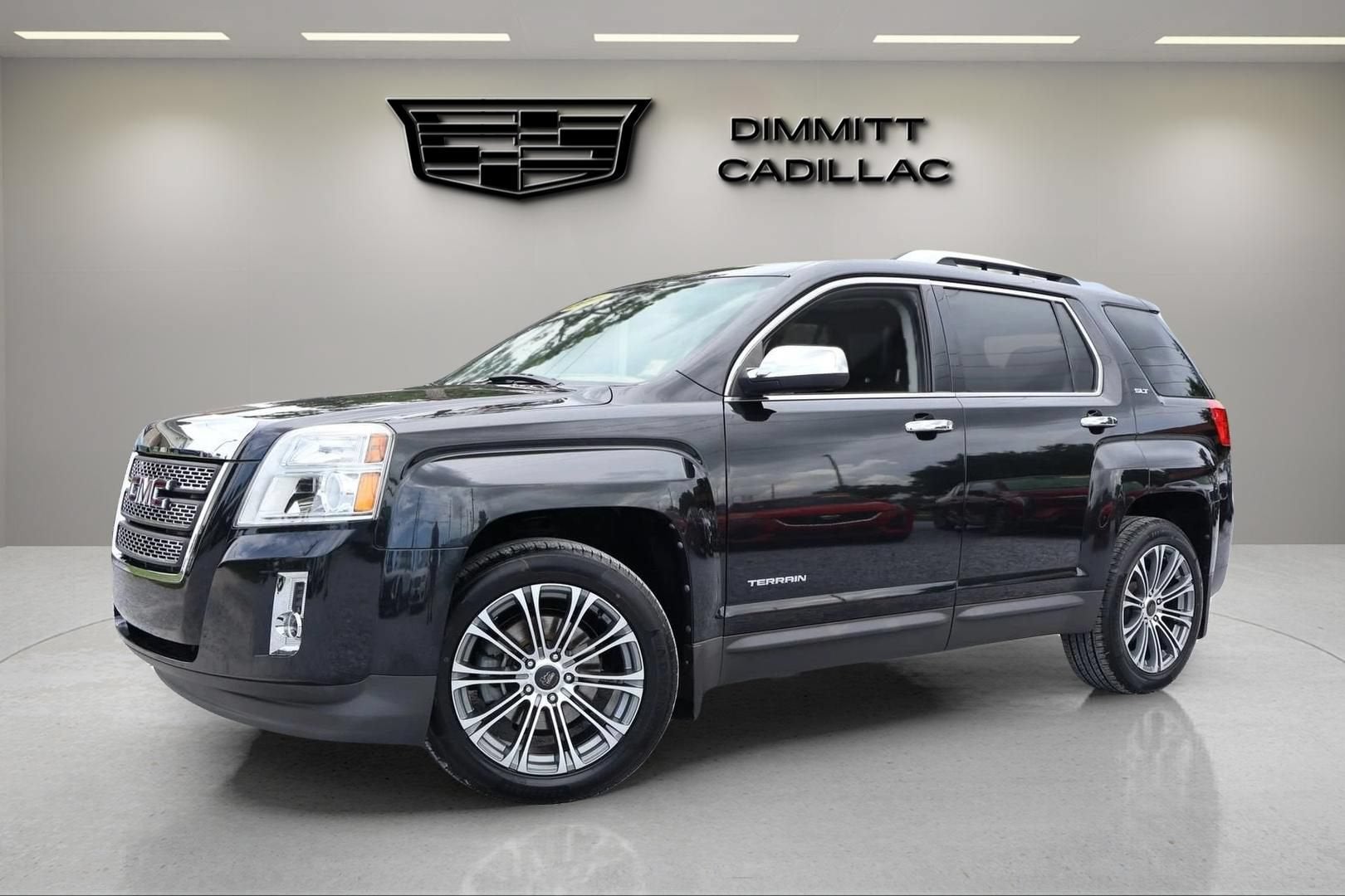 2011 GMC Terrain SLT-2 in Carbon Black Metallic — front three-quarter view
