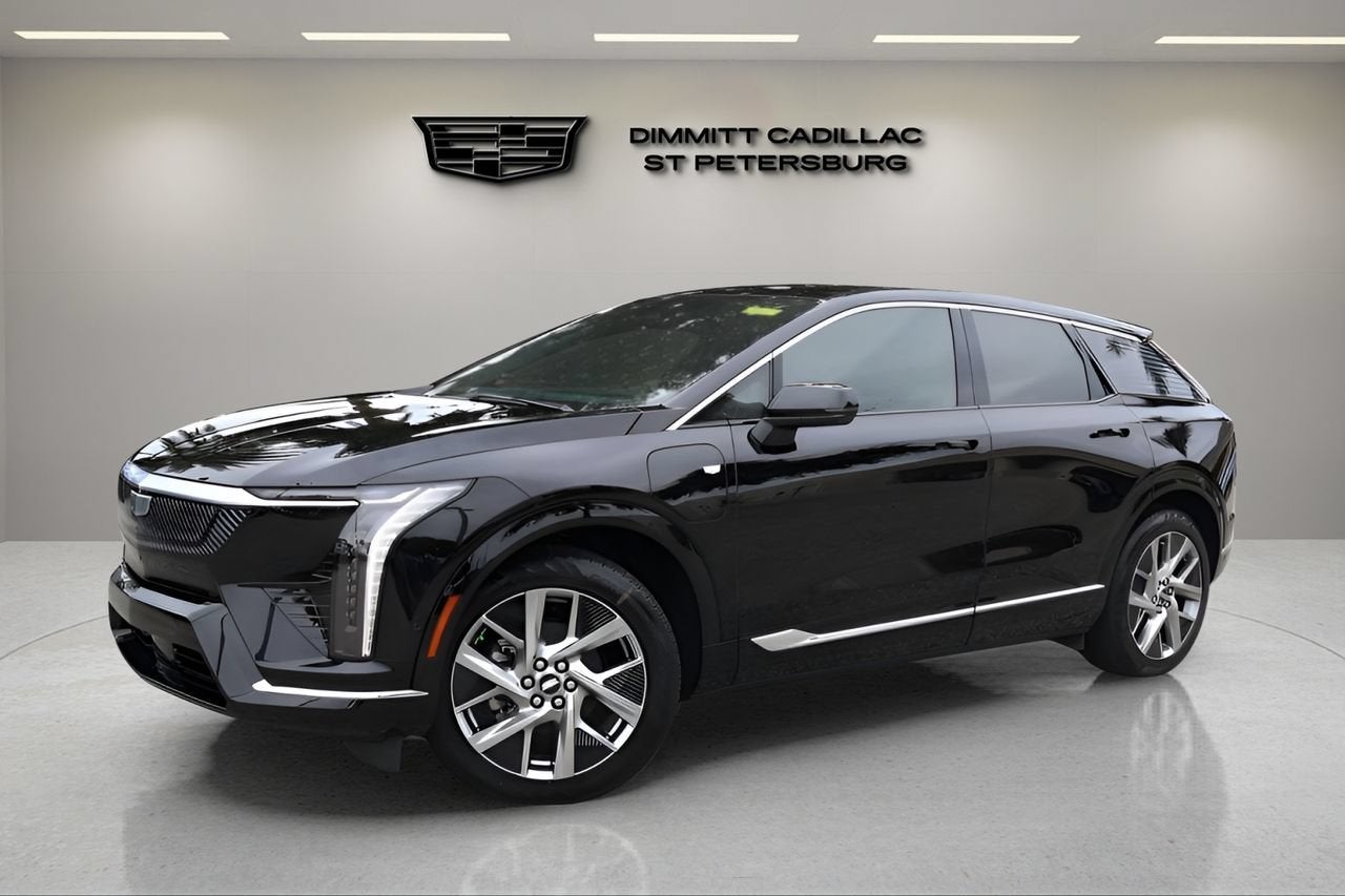 2026 Cadillac OPTIQ Luxury in Black Raven — front three-quarter view