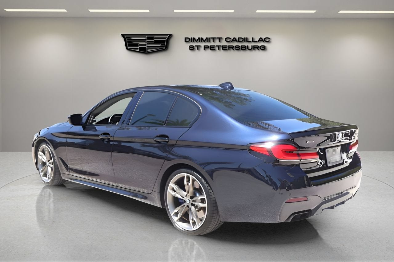 2022 BMW 5 Series — rear three-quarter view